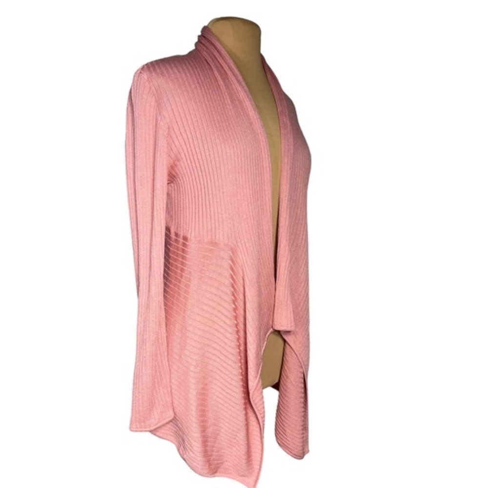 ST. JOHN pink open front cardigan size M - Picture 4 of 8